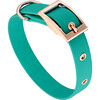 Collar, Rose Gold and Turquoise - Collars, Leashes & Harnesses - 1 - thumbnail