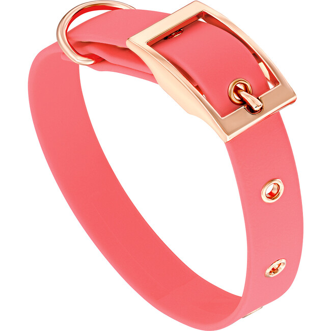 Collar, Rose Gold and Coral - Collars, Leashes & Harnesses - 1