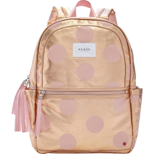 Kane Kids Backpack Rose Gold Dots STATE Bags Maisonette