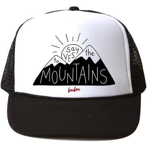 Say Yes To The Mountains Hat, Black