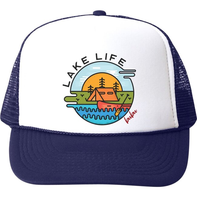 Lake Life Hat, Navy - Hats - 1