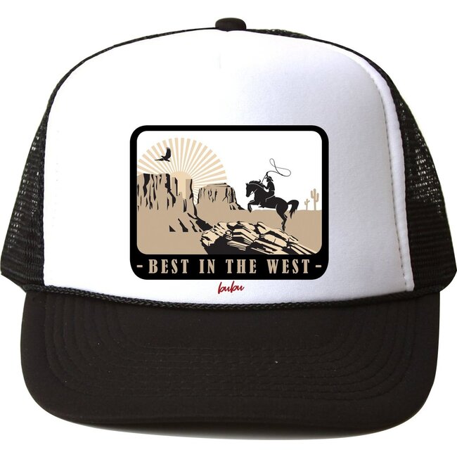Best In The West Hat, Black and White