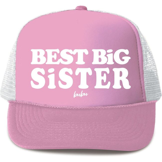 Best Big Sister Hat, Light Pink