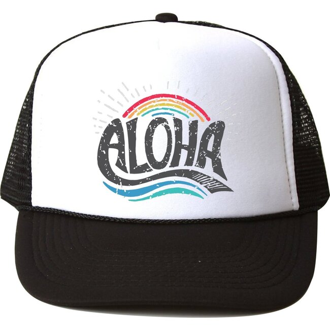 Aloha Rainbow Hat, Black