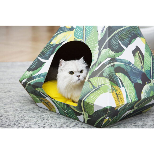 Cat Diamond, Leaf With Yellow Cushion