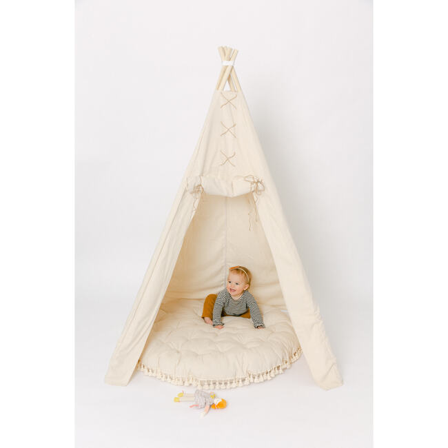 Ethan Roll-Down Play Tent, Natural - Play Tents - 2
