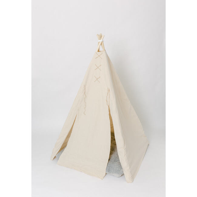 Ethan Roll-Down Play Tent, Natural - Play Tents - 3