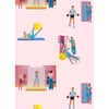 Barbie Great Shape Removable Wallpaper, Pink - Wallpaper - 1 - thumbnail