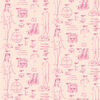 Barbie Blueprint Removable Wallpaper, Peach - Wallpaper - 1 - thumbnail