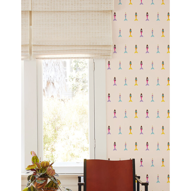 Barbie Mermaids Traditional Wallpaper, Peach - Wallpaper - 2