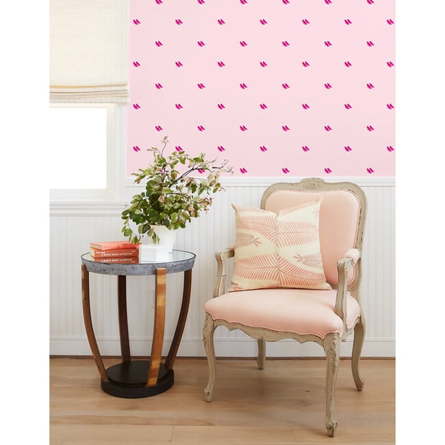 Barbie's Pink Pumps Traditional Wallpaper, Light Pink - Wallpaper - 2