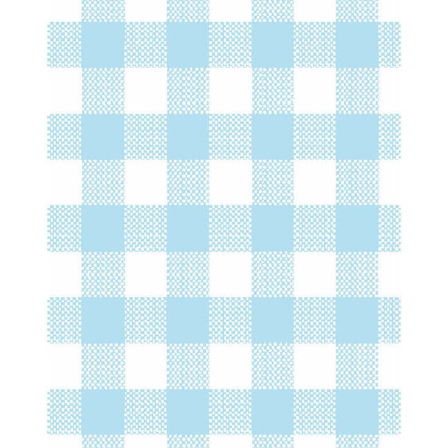 Barbie Gingham Removable Wallpaper, Baby Blue - Wallpaper - 3