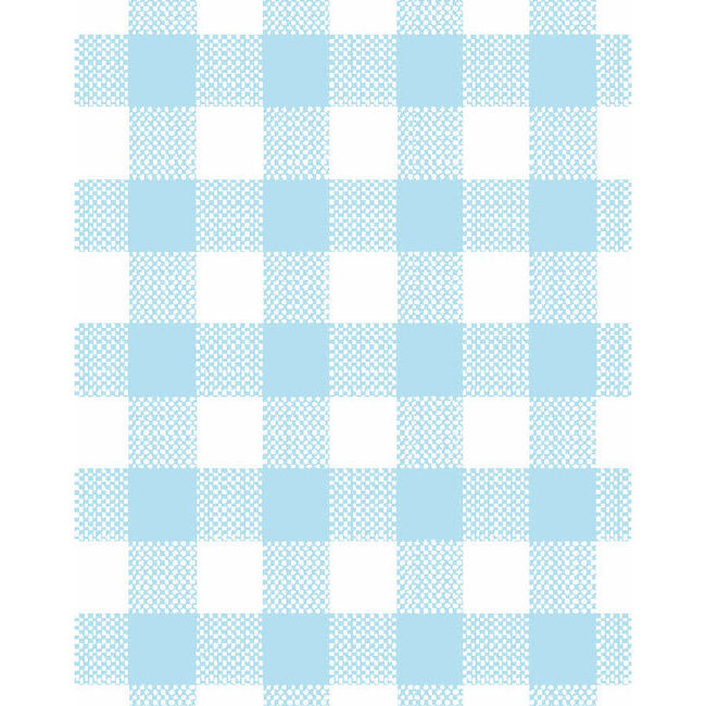 Barbie Gingham Traditional Wallpaper, Baby Blue - Wallpaper - 3