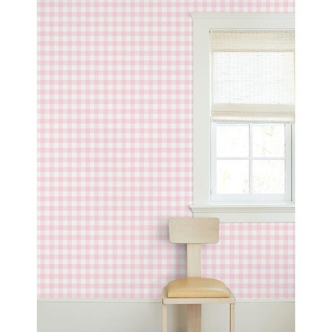 Barbie Gingham Traditional Wallpaper, Ballet Slipper - Wallpaper - 2