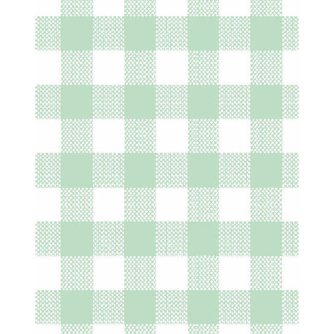 Barbie Gingham Removable Wallpaper, Aventurine - Wallpaper - 3