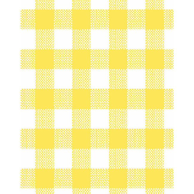 Barbie Gingham Removable Wallpaper, Daffodil - Wallpaper - 4