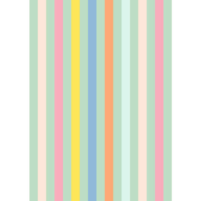 Barbie Bend & Snap Stripe Traditional Wallpaper, Aventurine