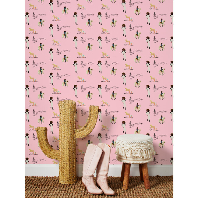 Barbie Christie On The Ranch Removable Wallpaper, Pink - Wallpaper - 2