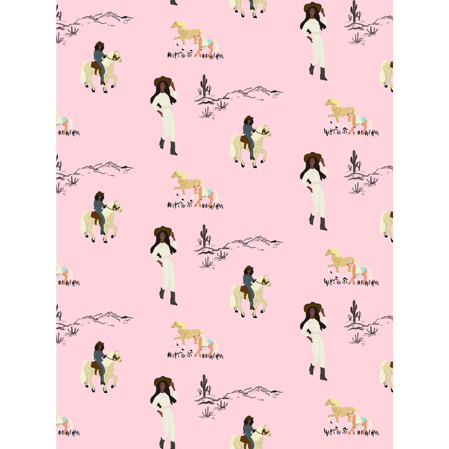 Barbie Christie On The Ranch Traditional Wallpaper, Pink