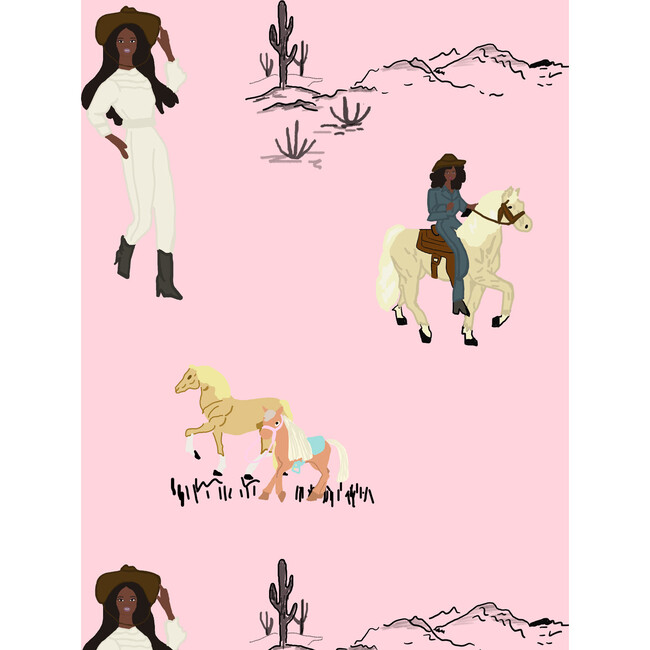 Barbie Christie On The Ranch Removable Wallpaper, Pink - Wallpaper - 3