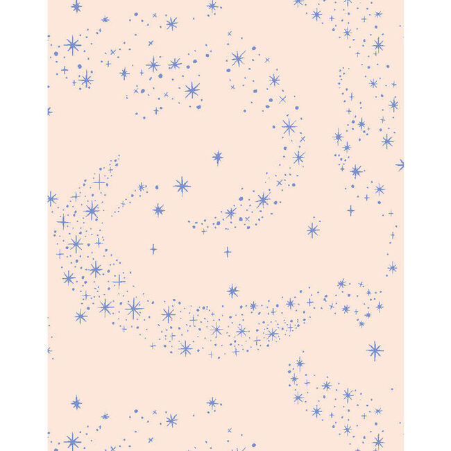 Barbie Stardust Traditional Wallpaper, Violet Peach - Wallpaper - 3