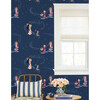 Barbie Starlight Christie Traditional Wallpaper, Navy - Wallpaper - 2