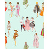 1960s Barbie Removable Wallpaper, Robin's Egg - Wallpaper - 1 - thumbnail