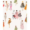 1960s Barbie Removable Wallpaper, Cream - Wallpaper - 1 - thumbnail