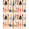 Barbie Vintage Illustration Traditional Wallpaper, Peach - Wallpaper - 1 - thumbnail