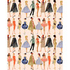 Barbie Vintage Illustration Removable Wallpaper, Peach - Wallpaper - 1 - thumbnail