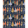 Barbie Vintage Illustration Traditional Wallpaper, Navy - Wallpaper - 1 - thumbnail