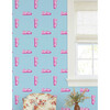 Barbie 80s Logo Traditional Wallpaper, Baby Blue - Wallpaper - 2