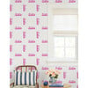 Barbie 80s Logo Traditional Wallpaper, White - Wallpaper - 2