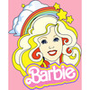 Rainbow Barbie Traditional Wallpaper, Bubblegum - Wallpaper - 3