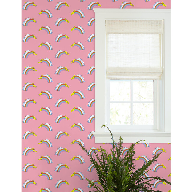 Barbie Rainbows Traditional Wallpaper, Bubblegum - Wallpaper - 2