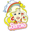 Rainbow Barbie Removable Wallpaper, White - Wallpaper - 3