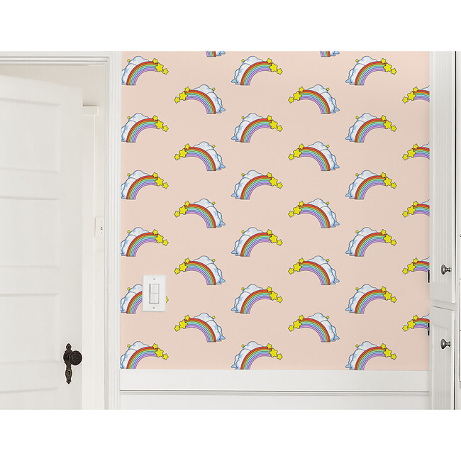 Barbie Rainbows Removable Wallpaper, Peach - Wallpaper - 2