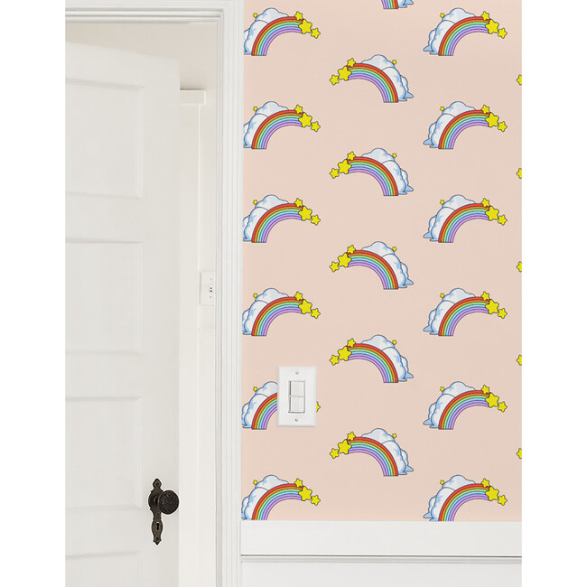 Barbie Rainbows Removable Wallpaper, Peach - Wallpaper - 3