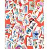 Barbie Trading Cards Traditional Wallpaper, Red - Wallpaper - 1 - thumbnail