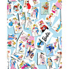 Barbie Trading Cards Removable Wallpaper, Baby Blue - Wallpaper - 1 - thumbnail