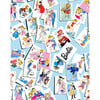 Barbie Trading Cards Traditional Wallpaper, Baby Blue - Wallpaper - 1 - thumbnail