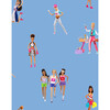 Barbie the Athlete Traditional Wallpaper, Denim - Wallpaper - 1 - thumbnail