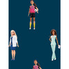 Career Barbie Removable Wallpaper, Navy - Wallpaper - 2