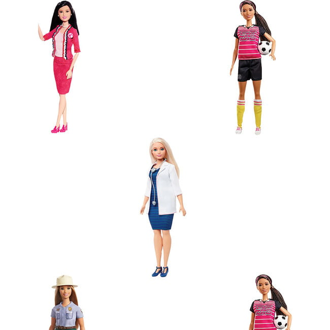 Career Barbie Removable Wallpaper, White - Wallpaper - 2