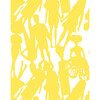 Barbie Fashionista Silhouette Traditional Wallpaper, Daffodil - Wallpaper - 3