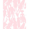 Barbie Fashionista Silhouette Traditional Wallpaper, Pink - Wallpaper - 3