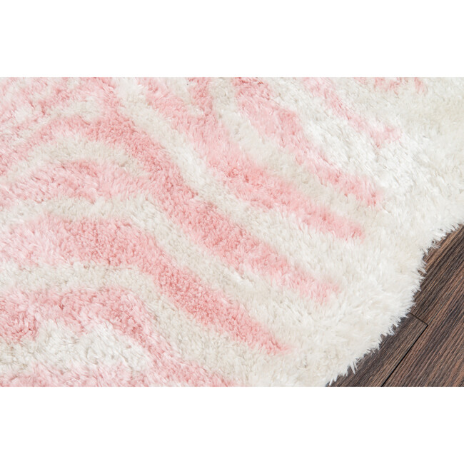 Kalahari Faux Shag Hand-Tufted Rug, Pink - Rugs - 5