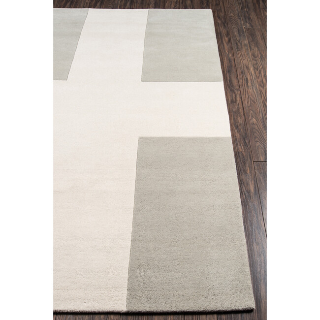 Delmar Chevalier Hand-Tufted Wool Rug, Grey - Rugs - 4