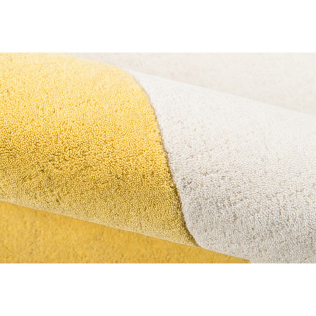 Delmar Chevalier Hand-Tufted Wool Rug, Yellow - Rugs - 3