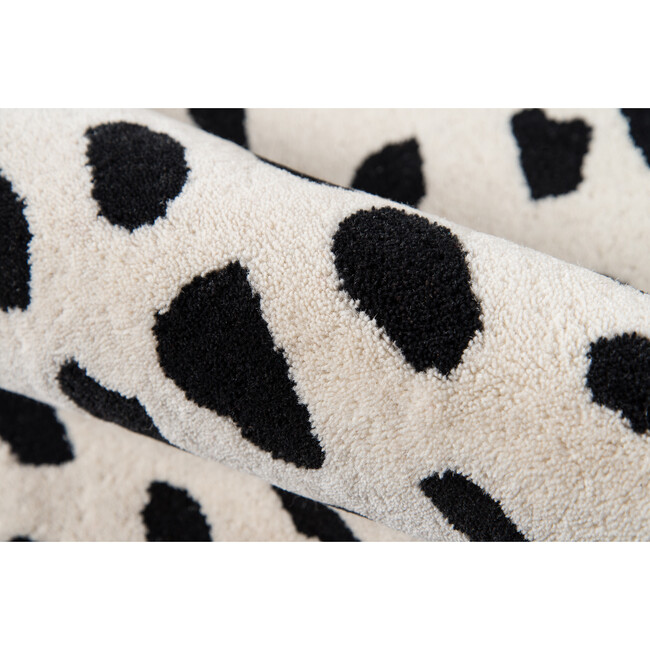 Delmar Boho Dots Hand-Tufted Wool Rug, Ivory/Black - Rugs - 5